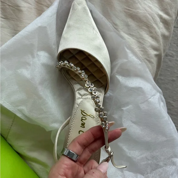 Sam Edelman Cream wedding Heels - Picture 6 of 8